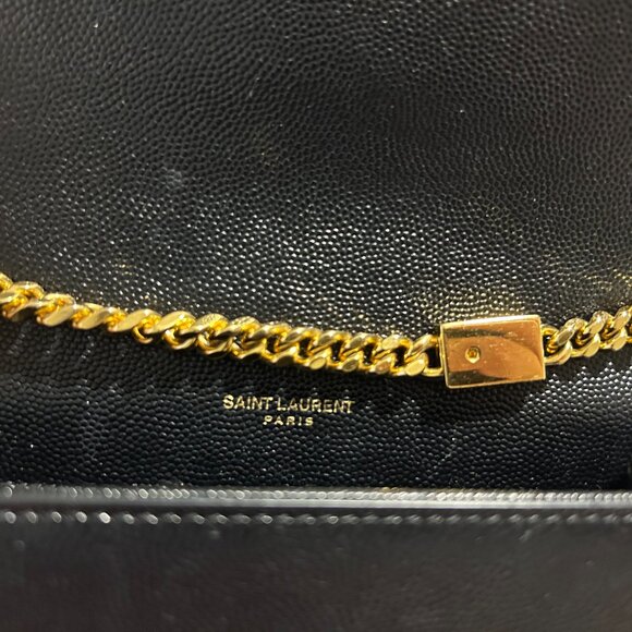 YSL Saint Laurent Black Kate Grain De Poudre (Small) - Picture 5 of 6